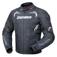 Dririder Motorcycle Redback Jacket Black/White 