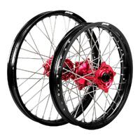 States MX Wheel Set Gas Gas Mc85 Sw - Blk/Red/Sil