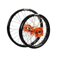 States MX Wheel Set - KTM 50SX - 12" Front/10" Rear - Black/Orange