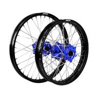 States MX Wheel Set [Big] - Yam YZ85/Suz RM85 - 19" Front/16" Rear - Black/Blue