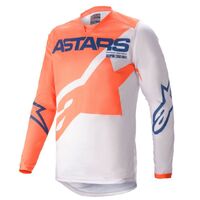 Alpinestars 2021 Racer Braap MX Jersey - Orange/Gray/Blue