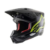 Alpinestars SM5 Compass Helmet ECE - Black Matt Fluro Yel