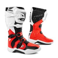 Falco Level Motorcycle Boots - White/Red