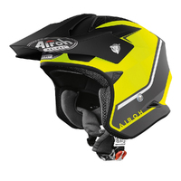 Airoh 'TRR-S Trial Keen' MX / Open-Face Helmet - Yellow Matt