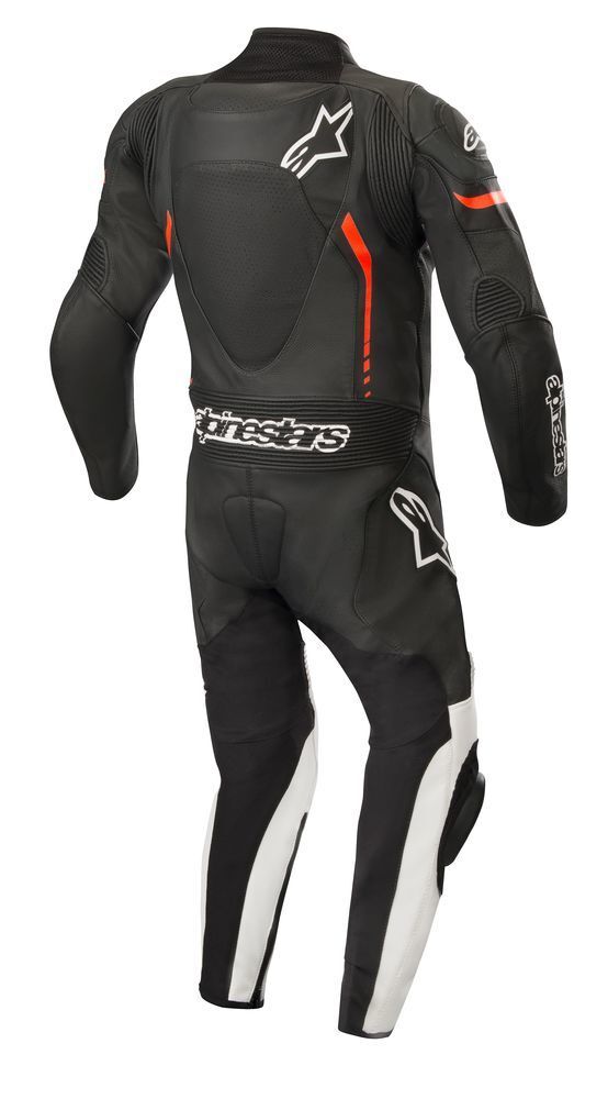 Alpinestars Leather GP Plus Youth 1 Piece Suit Black White Fluro Red