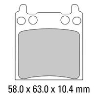 Ferodo FDB134P Disc Pad Set (2 pc) - Platinum Carbon Grip - Non-Sint.
