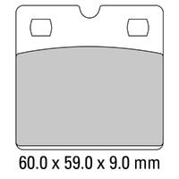 Ferodo FDB204P Disc Pad Set (2 pc) - Platinum Carbon Grip - Non-Sint.