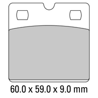 FERODO Disc Pad Set - FDB204 P Platinum Non Sintered Compound