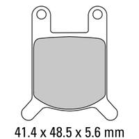 Ferodo FDB213P Disc Pad Set (2 pc) - Platinum Carbon Grip - Non-Sint.