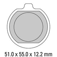 Ferodo FDB220P Disc Pad Set (2 pc) - Platinum Carbon Grip - Non-Sint.