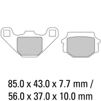 FERODO Disc Pad Set - FDB314 SG Sinter Grip Sintered Compound - Off-Road