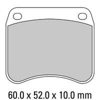 Ferodo FDB342P Disc Pad Set (2 pc) - Platinum Carbon Grip - Non-Sint.