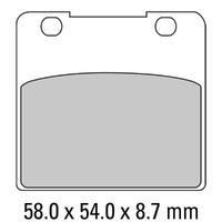 Ferodo FDB389P Disc Pad Set (2 pc) - Platinum Carbon Grip - Non-Sint.