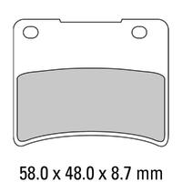 Ferodo FDB390P Disc Pad Set (2 pc) - Platinum Carbon Grip - Non-Sint.