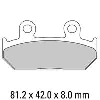 Ferodo FDB462P Disc Pad Set (2 pc) - Platinum Carbon Grip - Non-Sint.