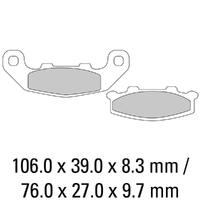 Ferodo FDB508P Disc Pad Set (2 pc) - Platinum Carbon Grip - Non-Sint.