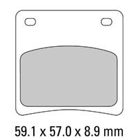 Ferodo FDB569P Disc Pad Set (2 pc) - Platinum Carbon Grip - Non-Sint.