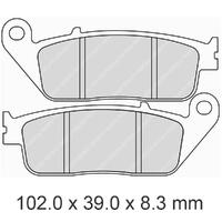 Ferodo FDB570P Disc Pad Set (2 pc) - Platinum Carbon Grip - Non-Sint.