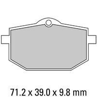 Ferodo FDB583P Disc Pad Set (2 pc) - Platinum Carbon Grip - Non-Sint.