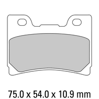 FERODO Disc Pad Set - FDB637 P Platinum Non Sintered Compound
