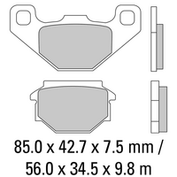 FERODO Disc Pad Set - FDB828 P Platinum Non Sintered Compound
