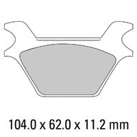 Ferodo FDB2001P Disc Pad Set (2 pc) - Platinum Carbon Grip - Non-Sint.