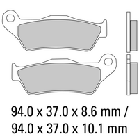 FERODO Disc Pad Set - FDB2039 P Platinum Non Sintered Compound