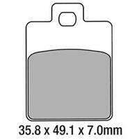 Ferodo FDB2057EF Disc Pad Set (2 pc) - ECO Friction Carbon Grip - Non-Sint.