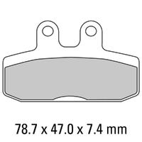 Ferodo FDB2060P Disc Pad Set (2 pc) - Platinum Carbon Grip - Non-Sint.