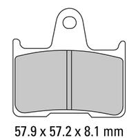 Ferodo FDB2111P Disc Pad Set (2 pc) - Platinum Carbon Grip - Non-Sint.