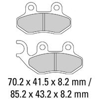 Ferodo FDB2190EF Disc Pad Set (2 pc) - ECO Friction Carbon Grip - Non-Sint.