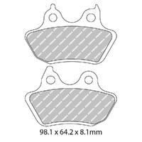 Ferodo FDB2202P Disc Pad Set (2 pc) - Platinum Carbon Grip - Non-Sint.