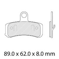 Ferodo FDB2250ST Disc Pad Set (2 pc) - Sinter Grip ST - Sintered