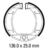 Ferodo Brake Shoe Set - FSB847
