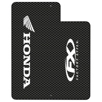 Factory Effex Graphics - Upper Fork Honda Carbon With Red Honda Logo