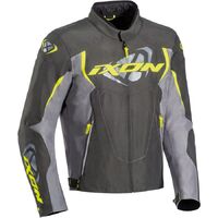 Ixon Motorcycle Cobra Jacket Anthracite/Grey/Bright Yellow