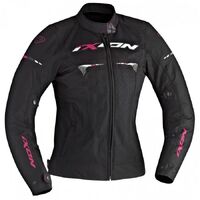 Ixon Pitrace Ladies Textile Jacket - Black/White/Pink