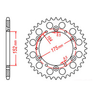 MTX 388 Steel Rear Sprocket (47T)