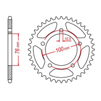 MTX 92671 Steel Rear Sprocket #525 (41T)