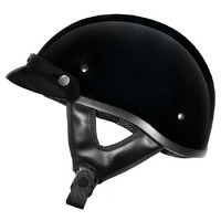 M2R Rebel Shorty Helmet Black w/Peak