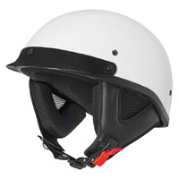 M2R ATV Helmet White w/Peak