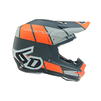 6D 'ATR-1' Replacement Peak - "Shear" Neon Org Gry Blk