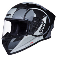 SMK 'Stellar Faro' Full-Face Helmet - Matte Black/Grey [Size: XL]