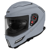 SMK 'Agnar' Full-Face Helmet - Grey [Size: M]