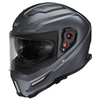 SMK 'Agnar' Full-Face Helmet - Anthracite [Size: 2XL]