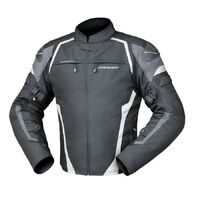 Dririder SPrint Super-Sport Textile Jacket - Black White Grey