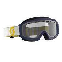 SCOTT Hustle X MX Enduro Goggle - Yellow/Blue (Clear Lens)