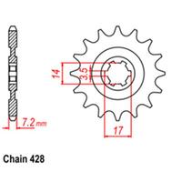 Front Sprocket - Steel 13T 428P