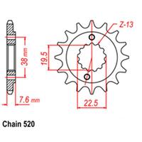 Front Sprocket - Steel 13T 520P