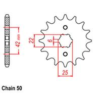 Front Sprocket - Steel 15T 530P